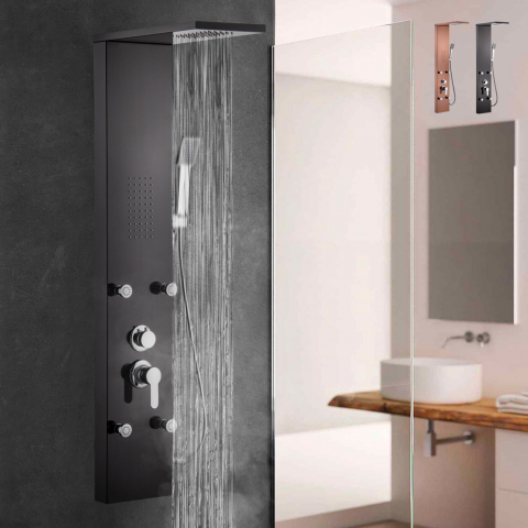 Shower column panel mixer overhead shower 4 jets hand shower Bormio Promotion