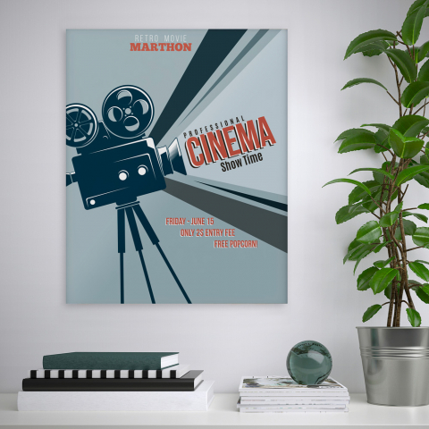 Print frame cinema poster 40x50cm Variety Mozi Promotion