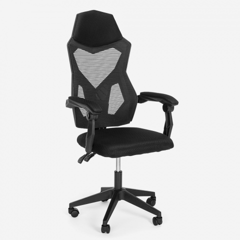 Ergonomic gaming chair breathable futuristic design Gordian Dark Promotion