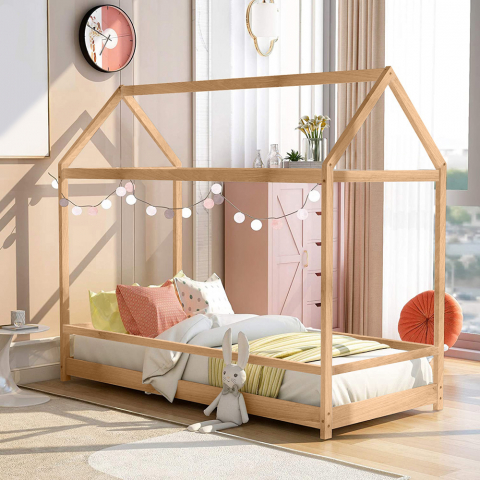Montessori children's bed wooden cot 70x140cm Cott Promotion