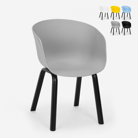 Modern design chair polypropylene metal for kitchen bar restaurant Senavy Promotion
