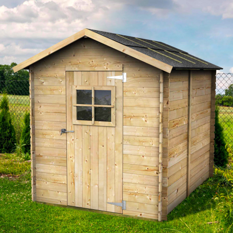 Wooden outdoor tool shed Gaeta 178x218 Promotion