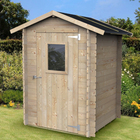 Wooden garden shed tool shed with window door Hobby 146x146 Promotion