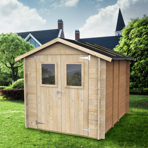 Wooden tool shed outdoor double door Hobby 198x248 PD Promotion