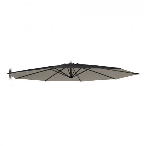 Spare Canvas for Garden Umbrella 3x3 Octagonal Aluminium Arm Fan Noir Promotion