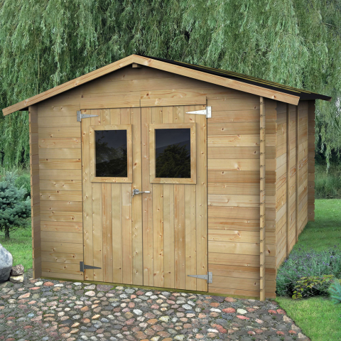 Wooden garden tool shed double door Hobby 248x248 Promotion