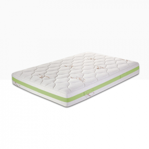 Square and a half mattress Memory Foam 120x190 hypoallergenic 7-zones Leaf Plus Promotion