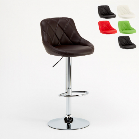 Tall Fixed Swivel Adjustable Kitchen Bar Stool with Backrest Philadelphia Promotion