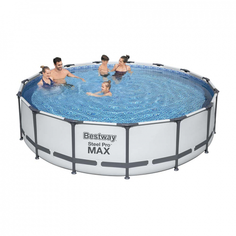 Bestway 56488 Steel Pro Max Round Above Ground Swimming Pool 457x107 cm Promotion