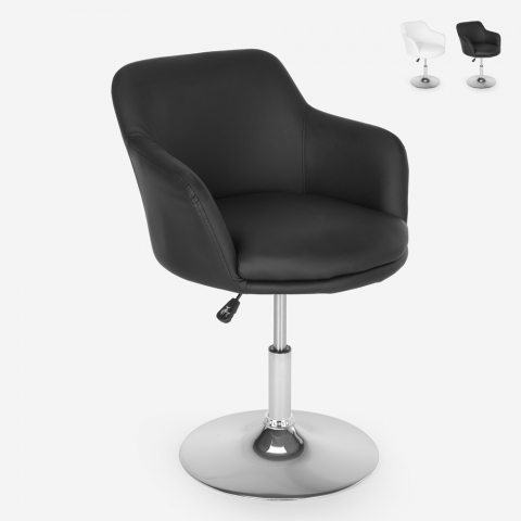 Swivel kitchen bar stool with adjustable armrests Ober Promotion