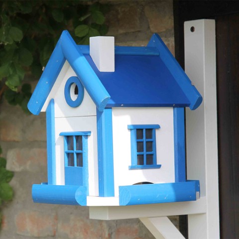 Wooden outdoor garden birdhouse Sweety Light Blue Promotion
