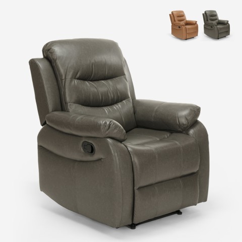 Relaxing reclining armchair for seniors Panama Lux living room footstool Promotion