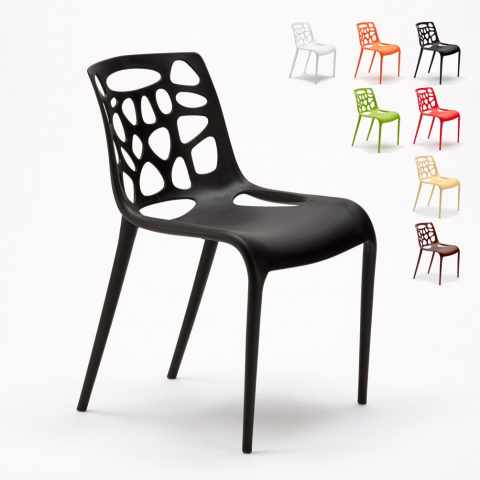 Antiuv polypropylene chairs modern design Gelateria Connubia for kitchens and bars Promotion