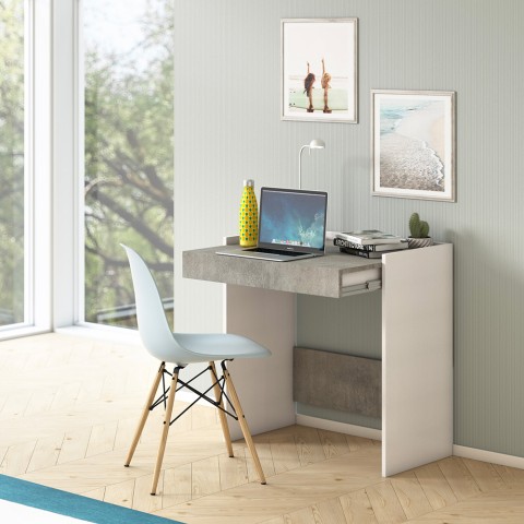 Smartworking desk 80x40 home office modern drawer Home Desk Promotion