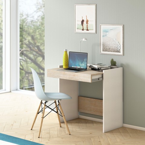 Smartworking home office desk 80x40 modern drawer Home Desk Promotion