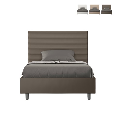 Focus P1 French leatherette container bed 120x200 Promotion