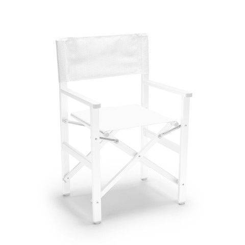 Regista Gold White textilene aluminium folding beach chair Promotion